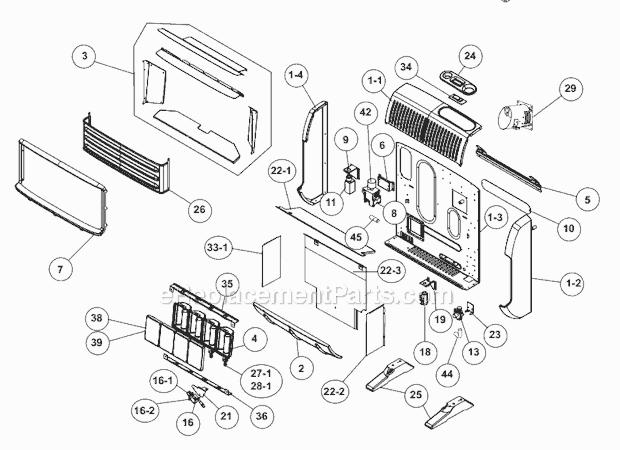 Page A Diagram and Parts List for HSIR30NGT  Heatstar Heater