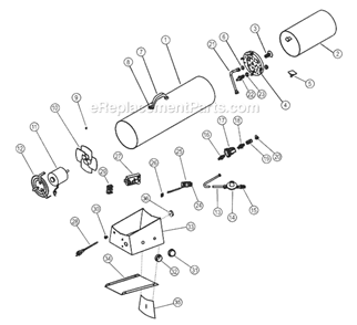 Page A Diagram and Parts List for HS170FAVT  Heatstar Construction Heater