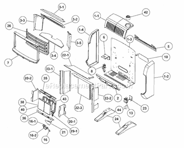 Page A Diagram and Parts List for HSIR10LP  Heatstar Heater