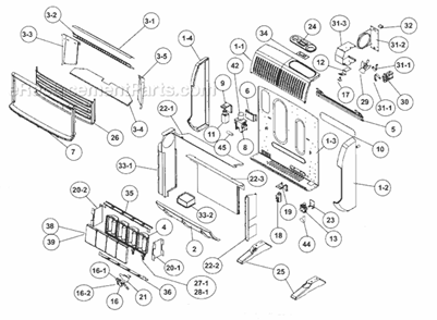 Page A Diagram and Parts List for HSIR30LPT  Heatstar Heater