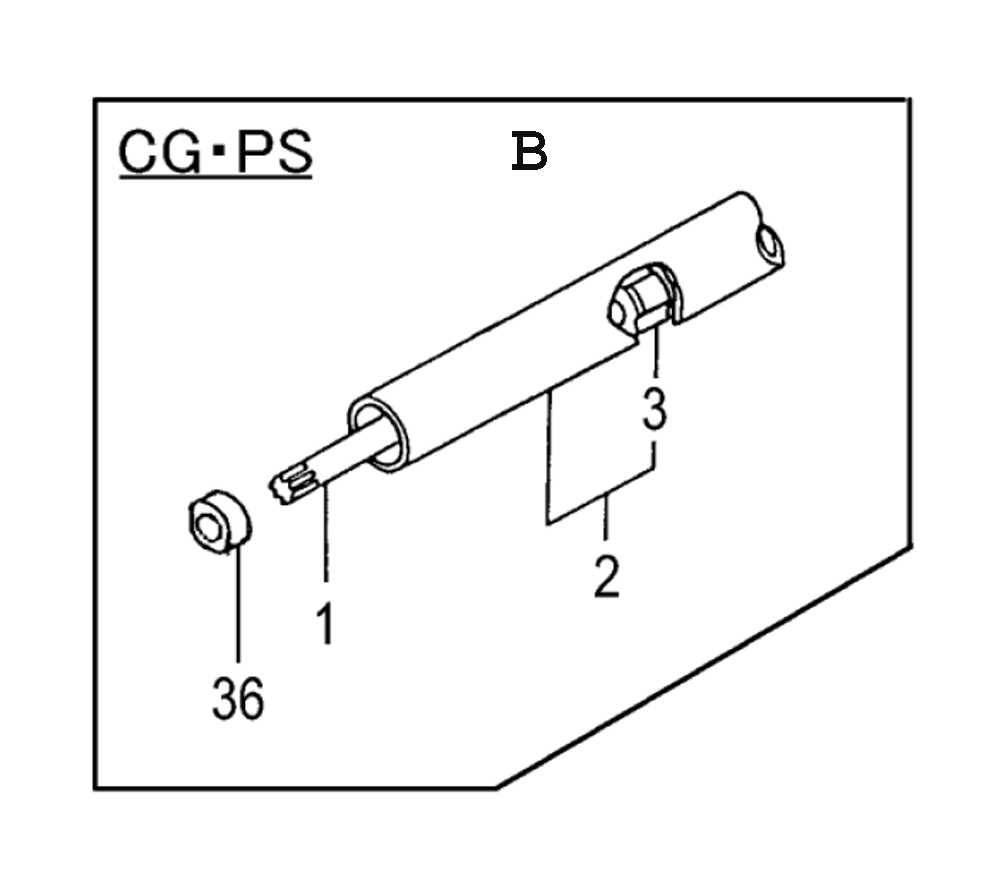 Page 1 Diagram and Parts List for CG-PS  Hitachi Saw