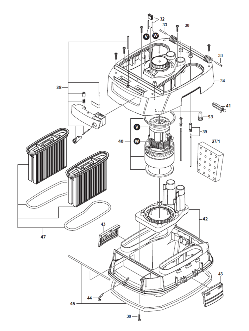 Page 2 Diagram and Parts List for RP350YDH  Hitachi Leaf Blower / Vacuum