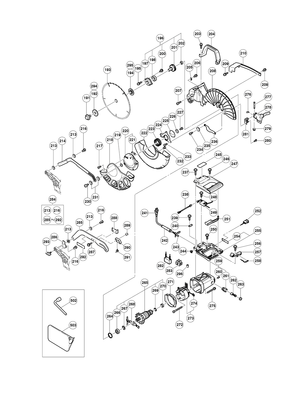 Page 3 Diagram and Parts List for C12LCE2  Hitachi Hammer Drill