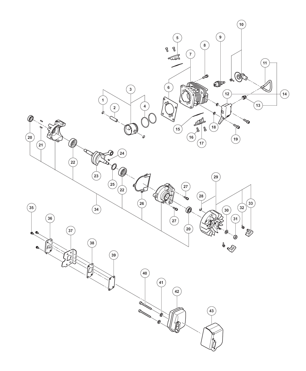 Page 2 Diagram and Parts List for CS33EA  Hitachi Saw