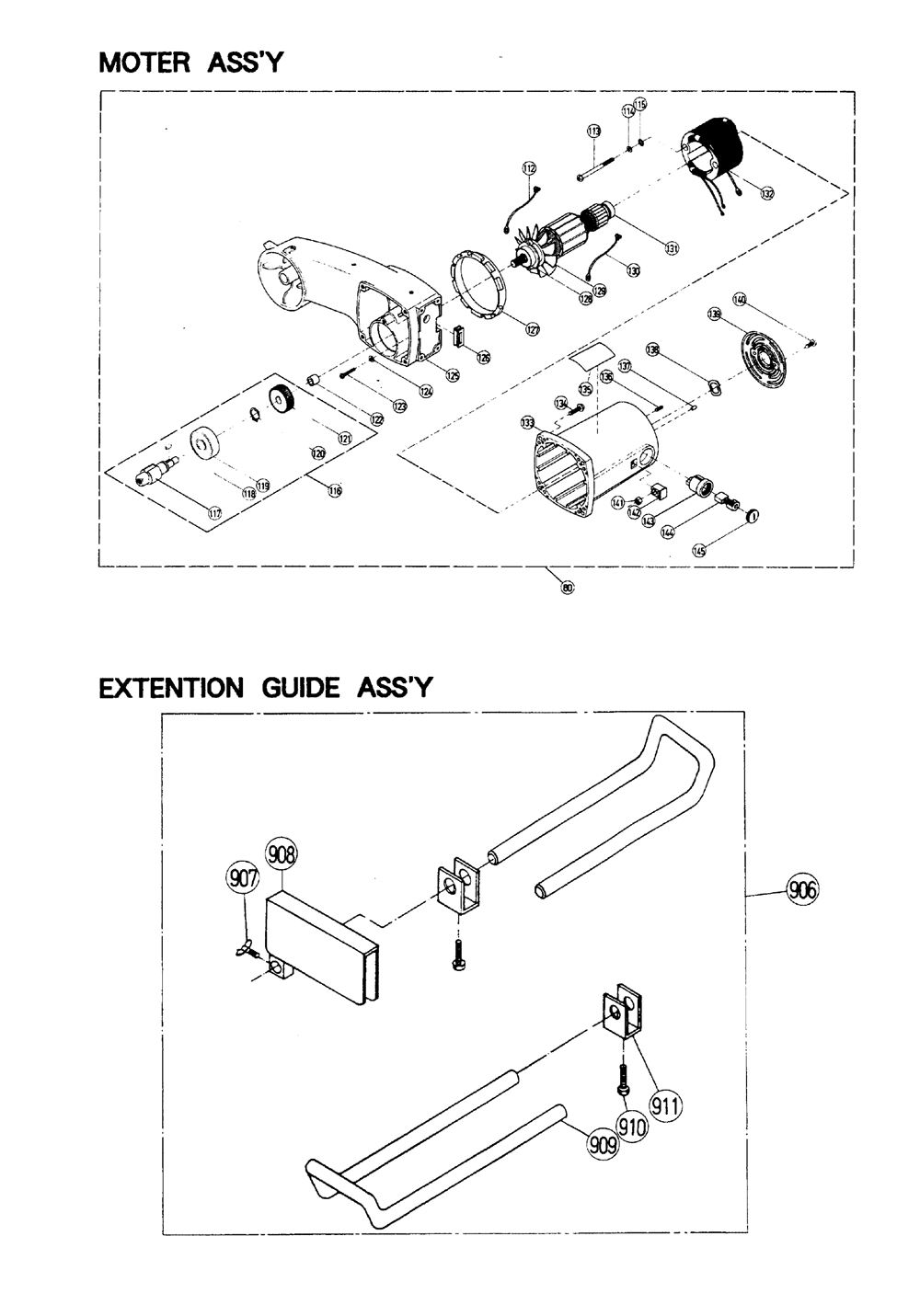 Page 1 Diagram and Parts List for C10FCE3  Hitachi Saw