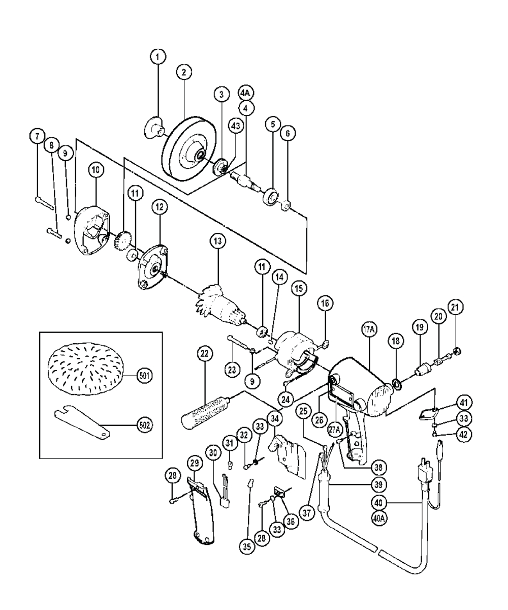 Page 1 Diagram and Parts List for SP13  Hitachi Sander Polisher