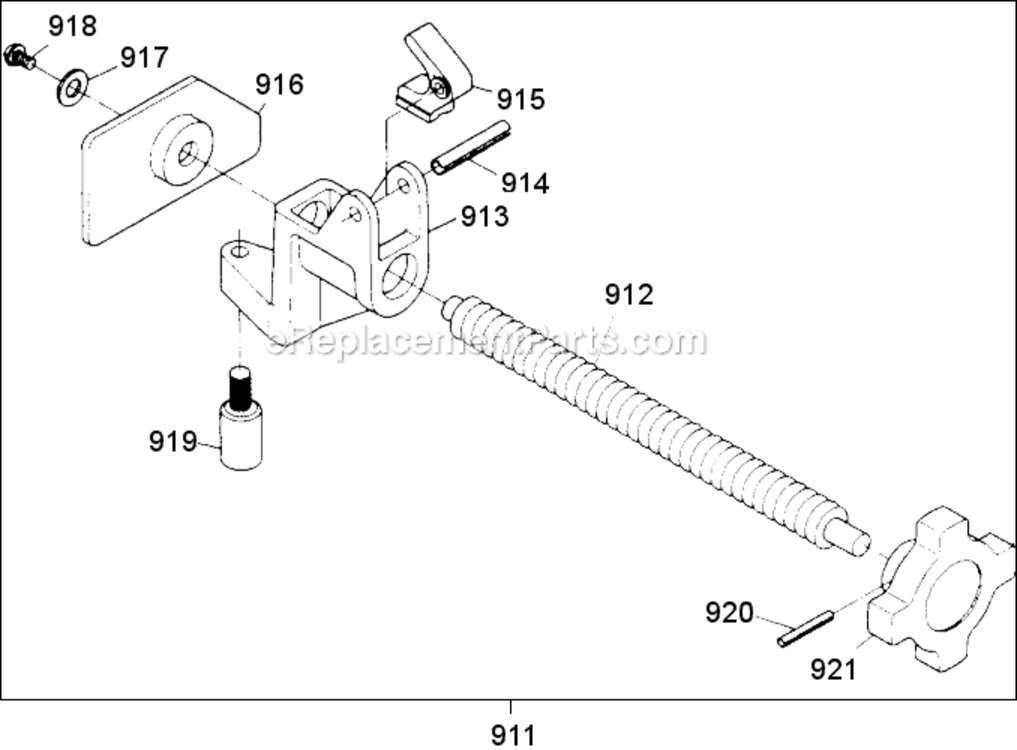 Page C Diagram and Parts List for C10FM  Hitachi Miter Saw