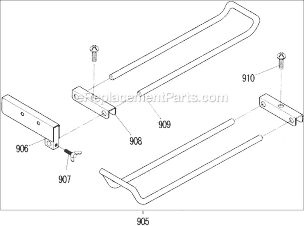 Page D Diagram and Parts List for C10FM  Hitachi Miter Saw
