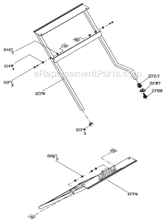 Page C Diagram and Parts List for C10RA3  Hitachi Table Saw