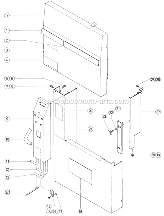 Page A Diagram and Parts List for CB100FA  Hitachi Band Saw