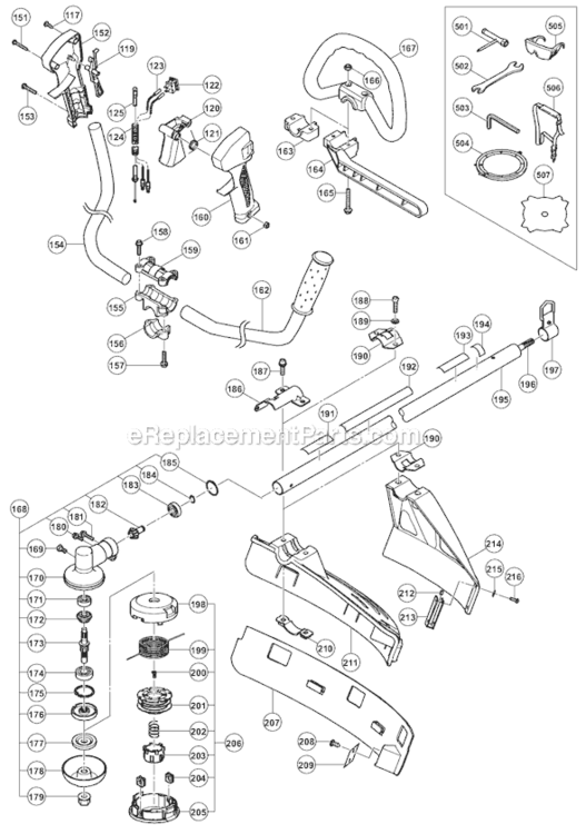 Page C Diagram and Parts List for CG22EASSLP  Hitachi Trimmer