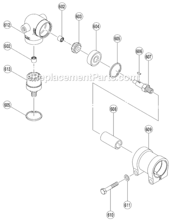 Page B Diagram and Parts List for D13VF  Hitachi Electric Drill