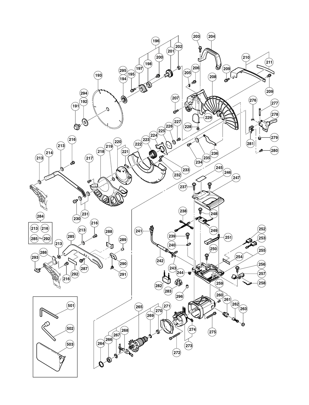 Page 2 Diagram and Parts List for C12LCHE2  Hitachi Hammer Drill