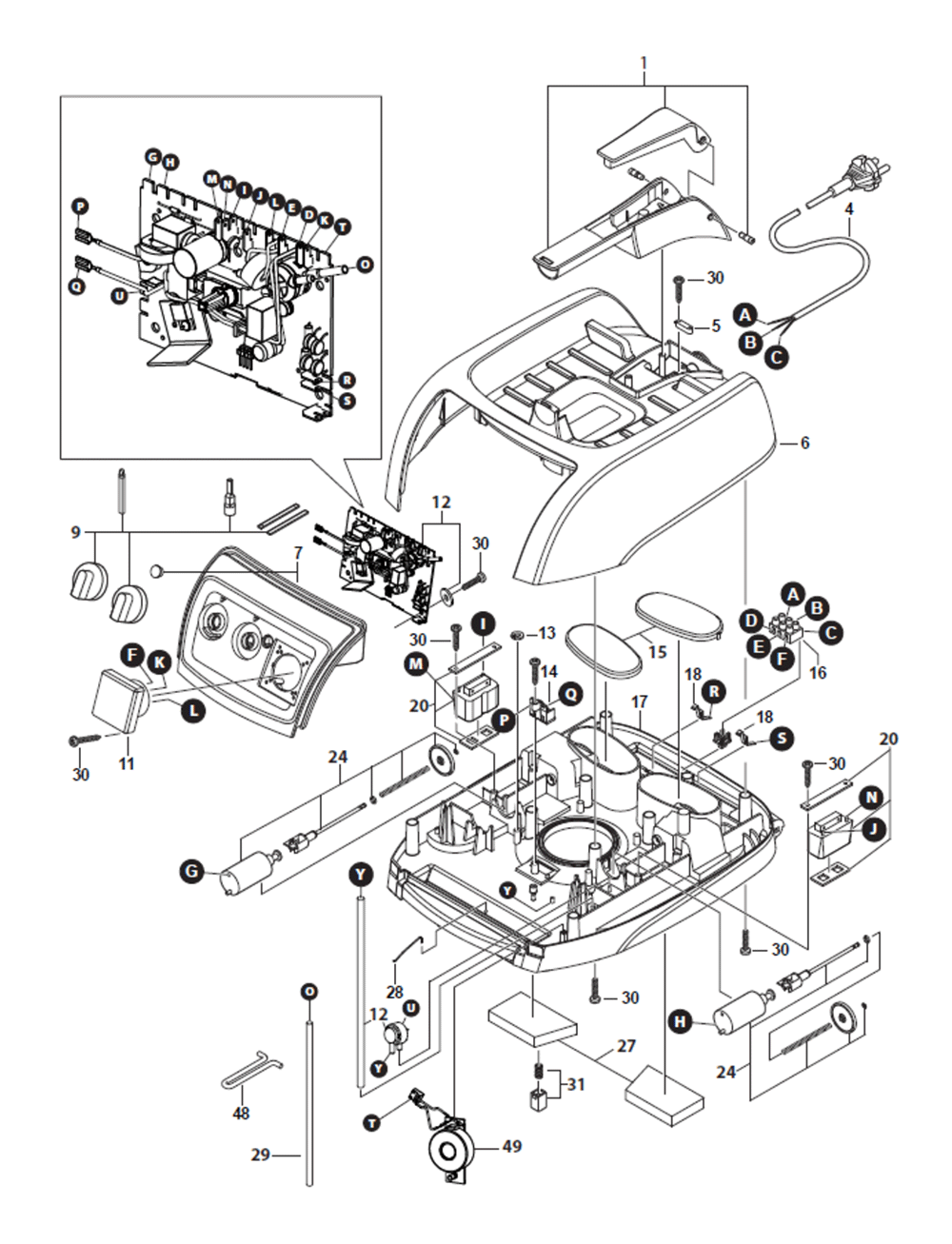 Page 1 Diagram and Parts List for RP350YDH  Hitachi Leaf Blower / Vacuum