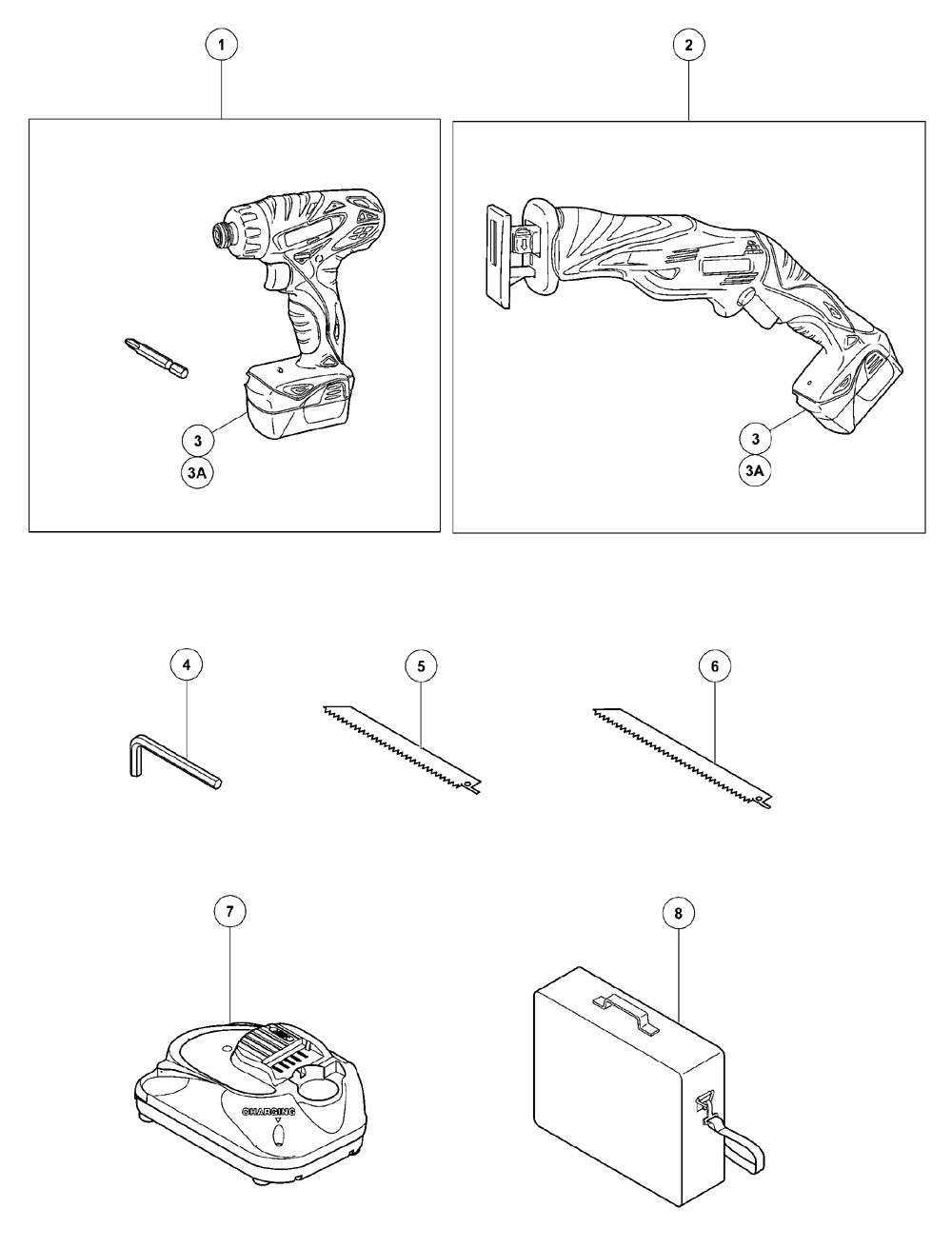 Page 1 Diagram and Parts List for KC10DBL  Hitachi Saw