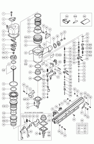 Page 1 Diagram and Parts List for NR83A2(Y)  Hitachi Nailer