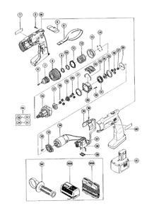 Page 1 Diagram and Parts List for DV14DVA  Hitachi Wrench