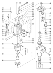 Page 1 Diagram and Parts List for BM25  Hitachi Drill Press