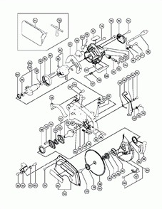 Page 3 Diagram and Parts List for C8FS  Hitachi Saw
