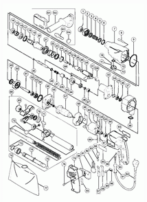Part Location Diagram of 340-398F Hitachi Stator 240v