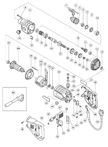 Page 1 Diagram and Parts List for DC120VA  Hitachi Hammer Drill