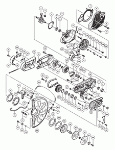 Page 1 Diagram and Parts List for CM75EBP  Hitachi Saw