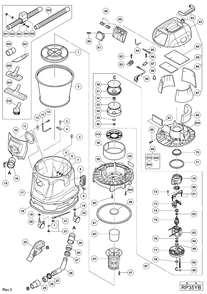 Part Location Diagram of 311839 Metabo HPT HEX. CAP NUT M4 C8