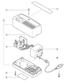 Page 1 Diagram and Parts List for UC14SD  Hitachi Charger