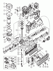 Part Location Diagram of 331184 Metabo HPT NYLOCK HEX. SOCKET HD. BOLT M3