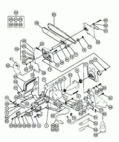 Page 1 Diagram and Parts List for CS350A  Hitachi Saw