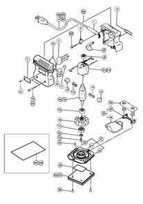 Page 1 Diagram and Parts List for SV12SA  Hitachi Sander Polisher