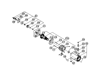 Page 1 Diagram and Parts List for C10RA2E3  Hitachi Hammer Drill