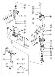 Page 1 Diagram and Parts List for M6SB  Hitachi Trimmer