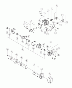 Page 2 Diagram and Parts List for CS33EA  Hitachi Saw