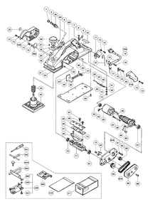 Page 1 Diagram and Parts List for P40  Hitachi Planer Jointer