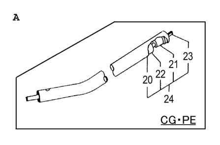 Page 1 Diagram and Parts List for CG-PE  Hitachi Trimmer