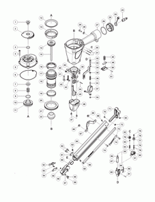 Part Location Diagram of EA0285 Senco Driver Assembly