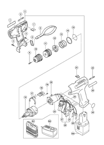 Page 1 Diagram and Parts List for FDS7DV  Hitachi Drill Press