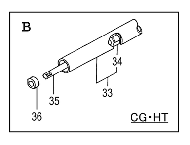 Page 3 Diagram and Parts List for CG-HT  Hitachi Trimmer