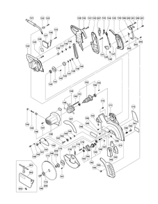 Page 1 Diagram and Parts List for C10FSBE2  Hitachi Saw