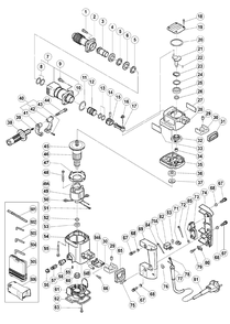 Page 1 Diagram and Parts List for H41SC  Hitachi Hammer Drill