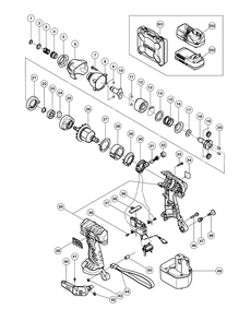 Page 1 Diagram and Parts List for WH12DMRE2  Hitachi Wrench