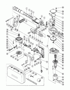 Page 1 Diagram and Parts List for H55SCK  Hitachi Demolition Hammer