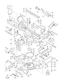 Page 2 Diagram and Parts List for C12LSHE2  Hitachi Saw