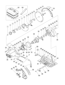Page 1 Diagram and Parts List for C7BD2E2  Hitachi Saw