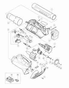 Page 1 Diagram and Parts List for RB36DLP4  Hitachi Leaf Blower / Vacuum