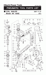 Part Location Diagram of 888151 Metabo HPT Valve Packing