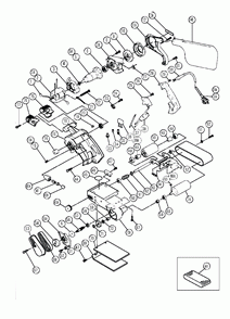Page 1 Diagram and Parts List for SB10V  Hitachi Sander Polisher