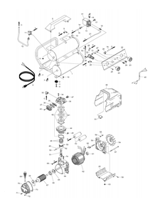Page 1 Diagram and Parts List for EC119E3  Hitachi Compressor
