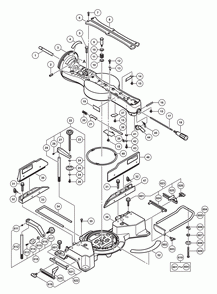Page 1 Diagram and Parts List for C12RSH2  Hitachi Saw